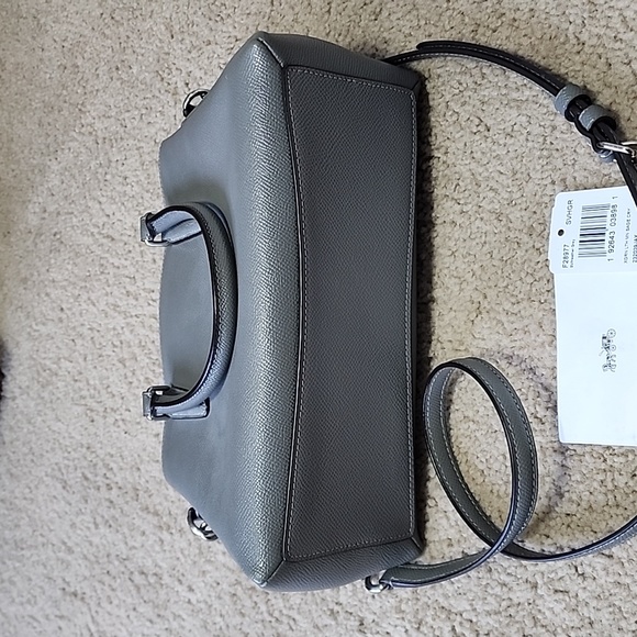 Coach F28977 Leather Mini Sage Grey Purse - Picture 3 of 5